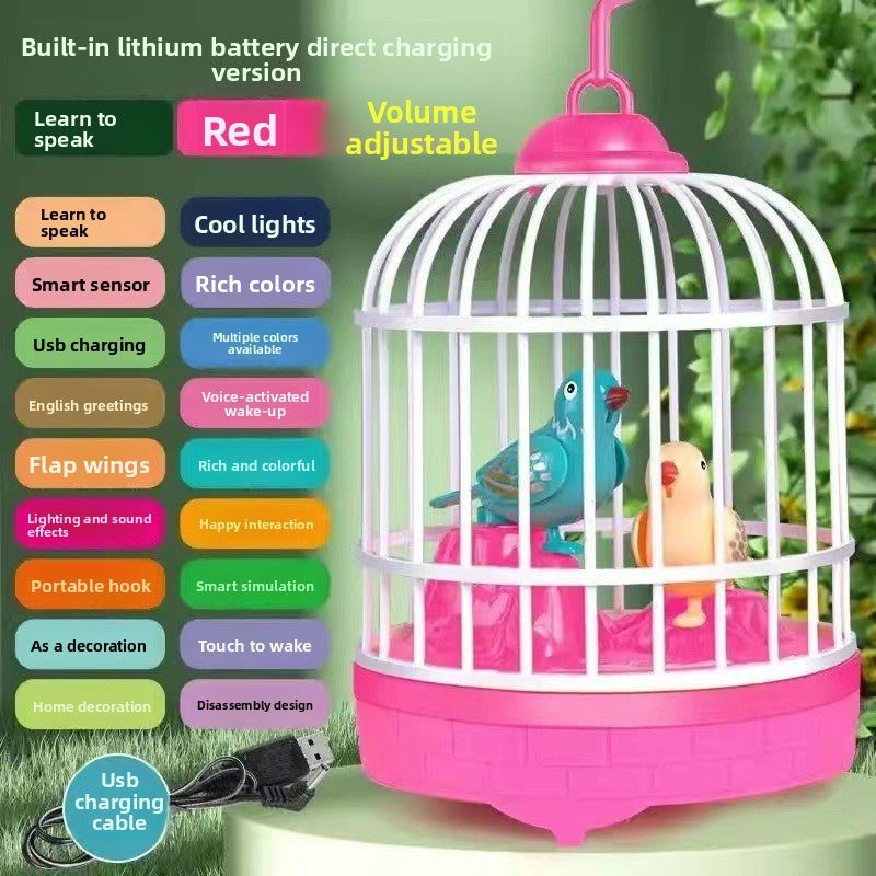 Children Educational Singing Bird Cage Toy
