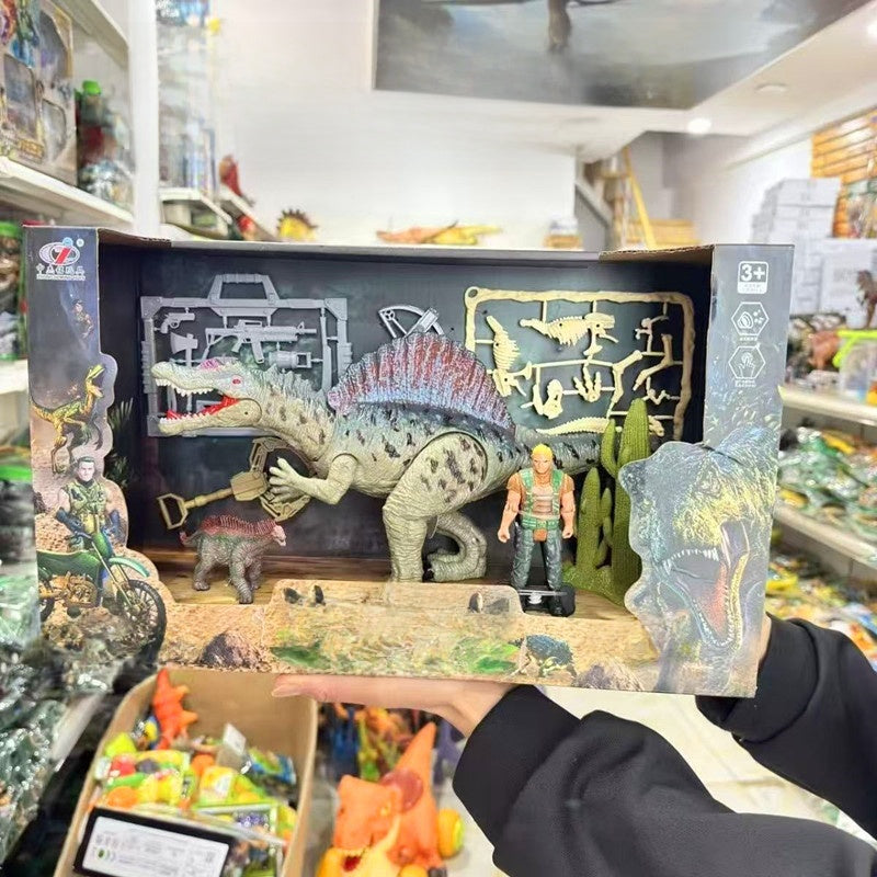 Large Remote Control Dinosaur Toy with Sound and Light