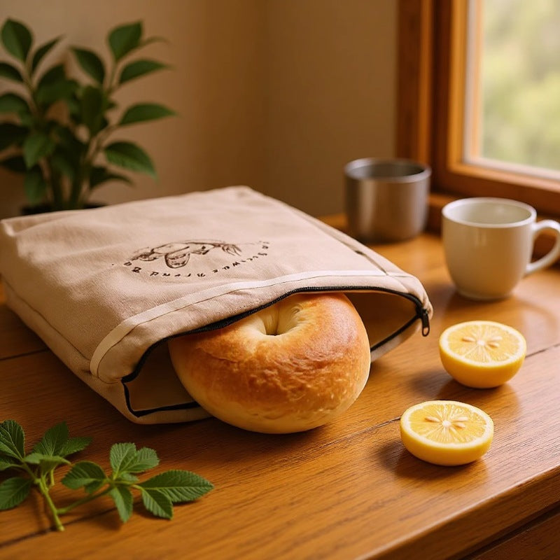 Reusable Cotton Bread Storage Bags with Drawstring