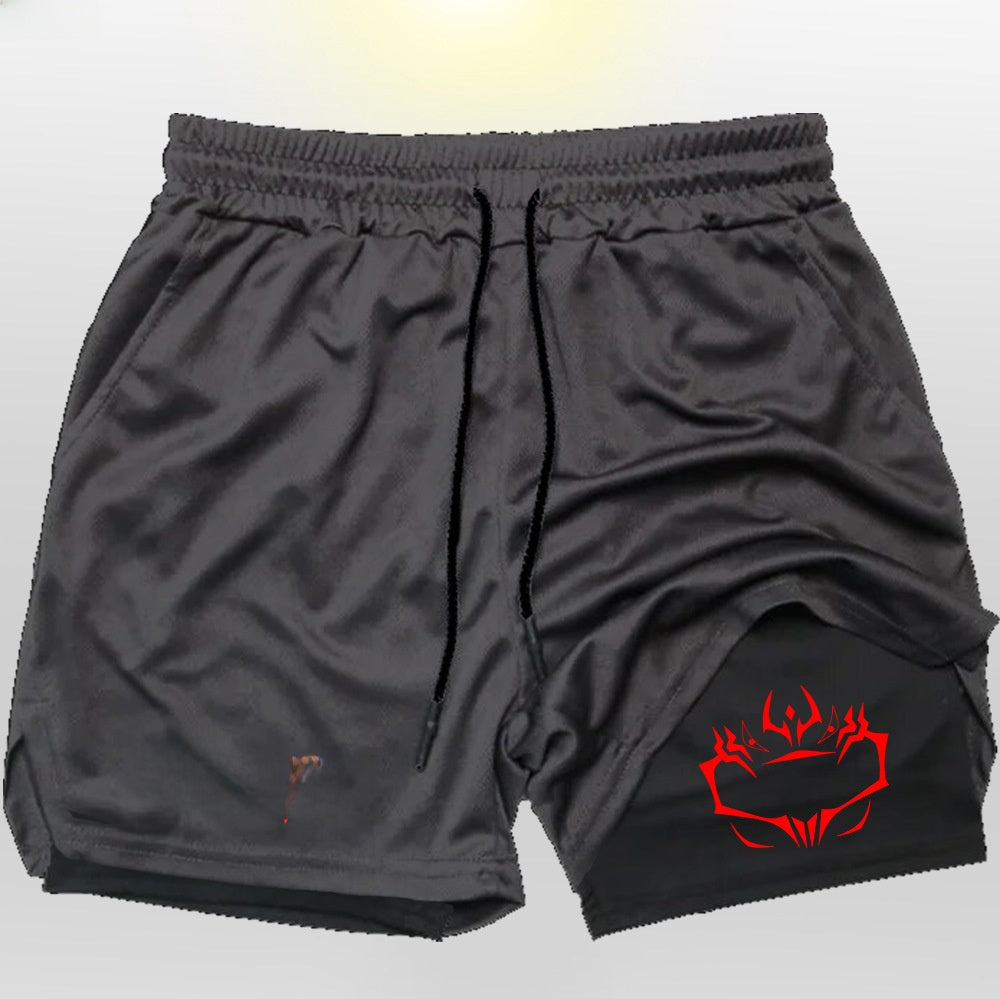 Mens Breathable Running Shorts with Phone Pocket