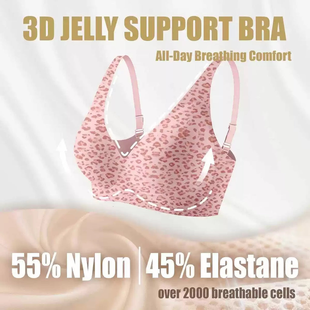 Leopard Print Push Up Bra