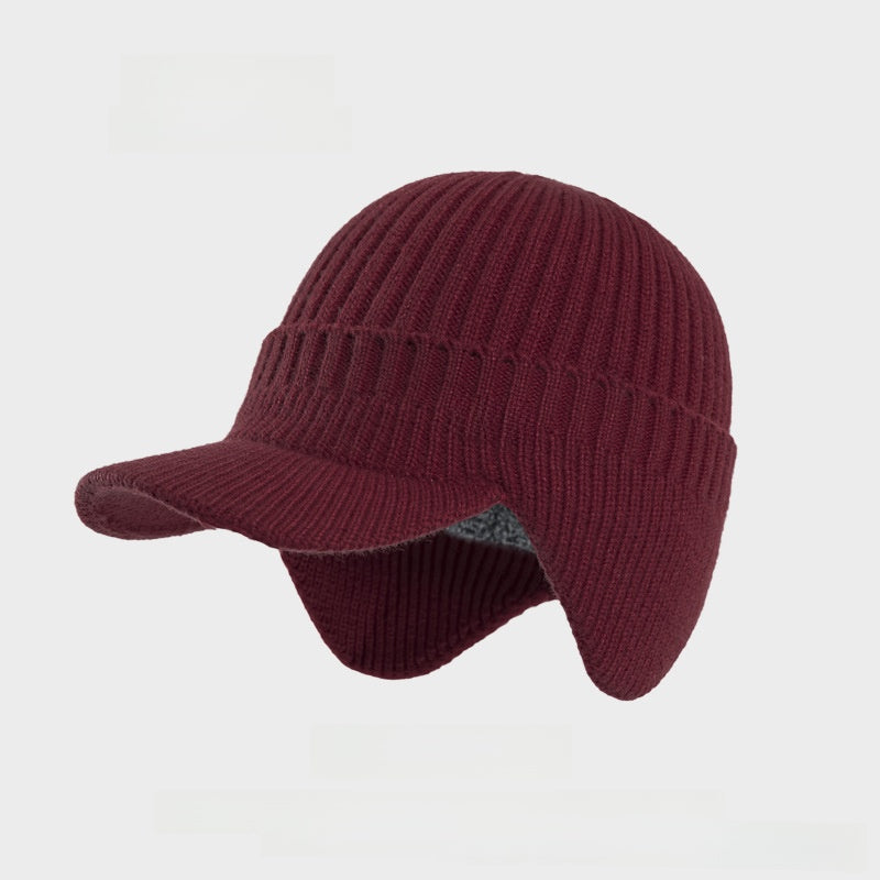 Fleece-Lined Wool Baseball Cap
