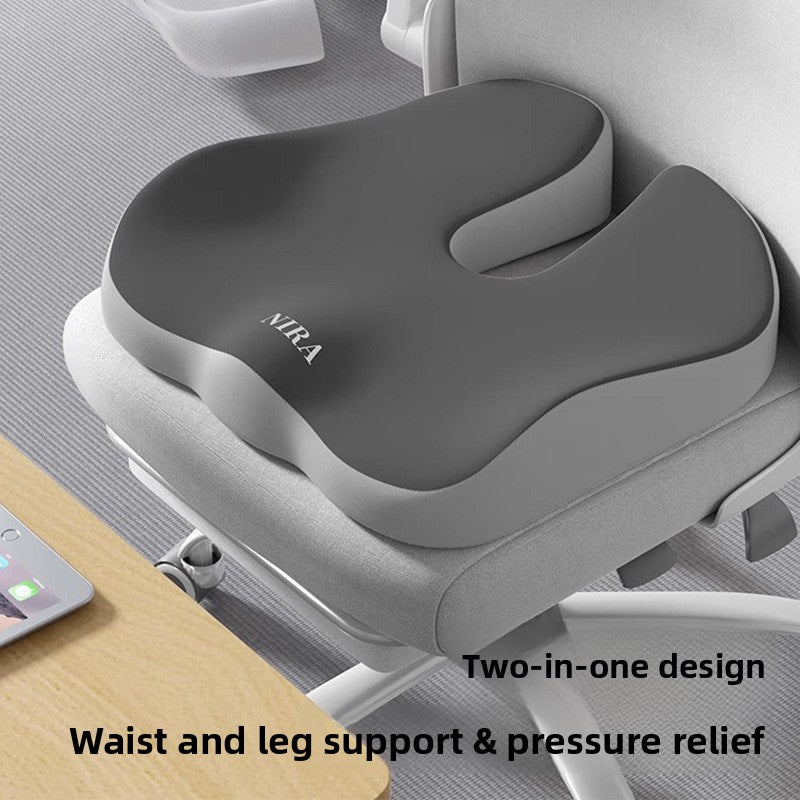 Orthopedic Executive Memory Foam Seat & Lumbar Support System | Advanced Spinal Alignment & Ergonomic Posture Cushion Set