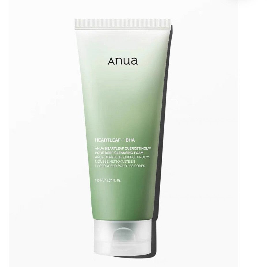ANUA Heartleaf Deep Pore Cleaning Foam 150ml Soothing Acne & Pore Facial Cleanser