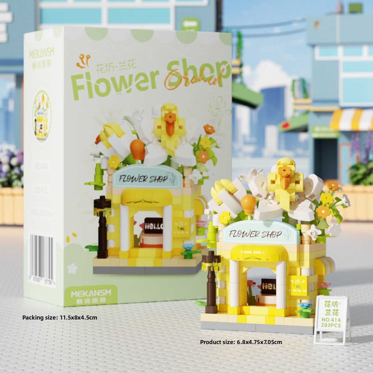 Mini Street View Building Blocks Set-Micro Architecture City Creator Bricks Toy, DIY Educational Village Model Kits for Kinds & Adults (Cafes, Shops & Castles)