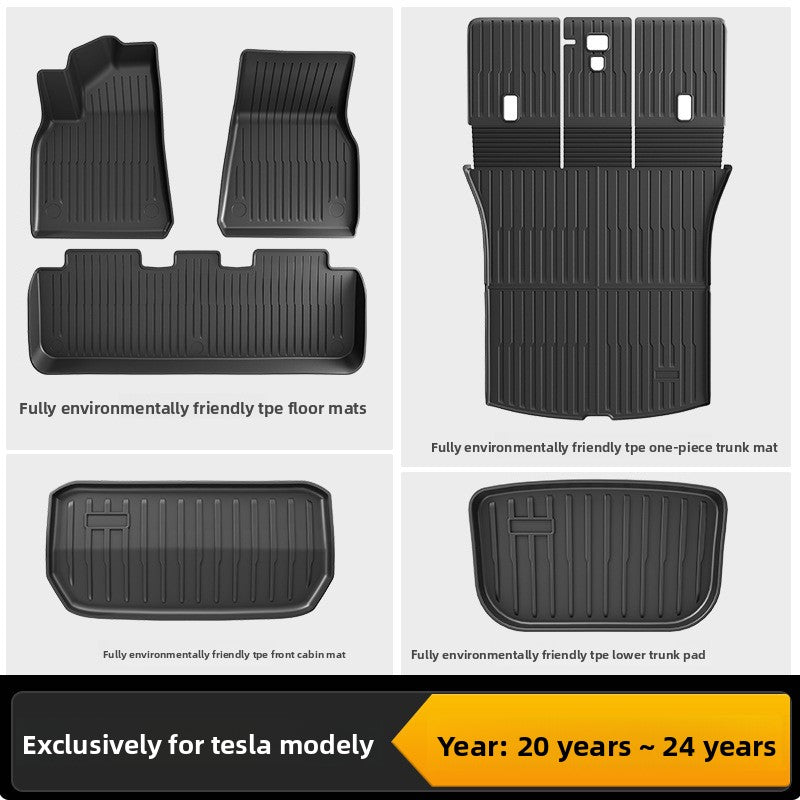 Tesla Model 3/Y Custom Fit TPE All-Weather Floor Mats