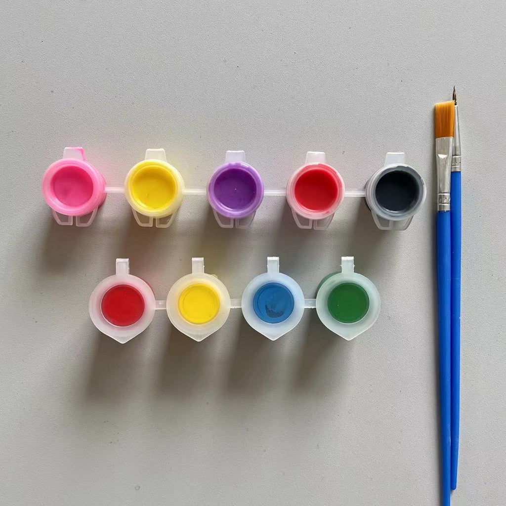 Factory Direct sales 3ml acrylic pigment strip 6 colors 12 colors Siamese suit Children diy handmade graffiti plaster painting