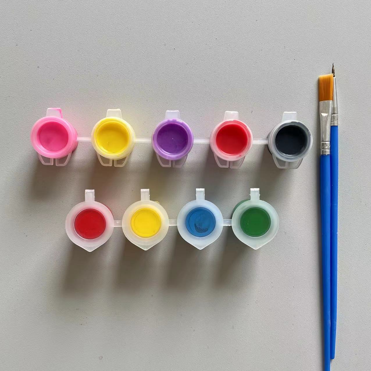 Factory Direct sales 3ml acrylic pigment strip 6 colors 12 colors Siamese suit Children diy handmade graffiti plaster painting