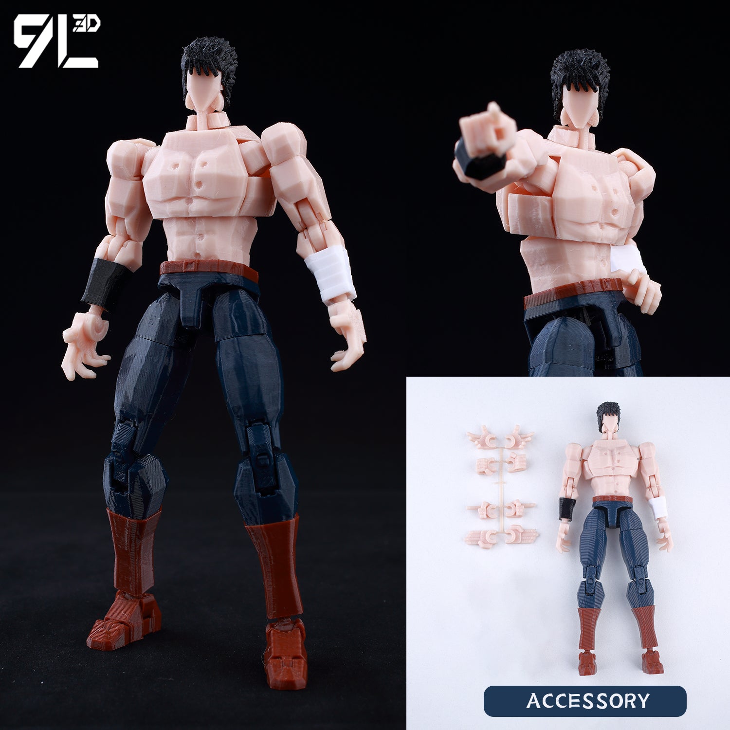 3D Printed Multi-Jointed Movable Anime Figure