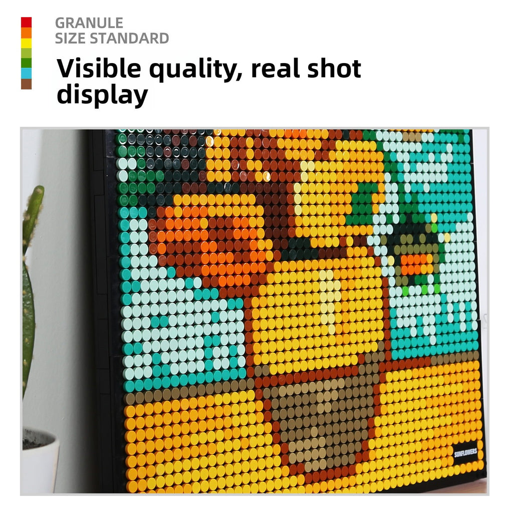 Famous Paintings Small Granular Building Blocks