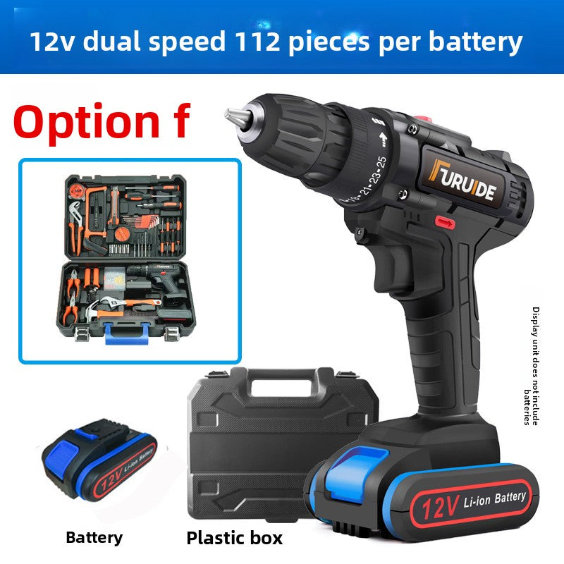 24V/36V Cordless Power Drill Set - Rechargeable Lithium-Ion Electric Driver Combo Kit, 35 to 112-Piece Complete Hardware Tool Kit with Storage Case