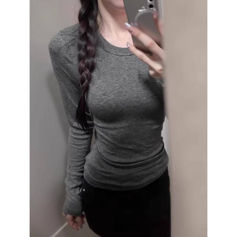 Womens Long Sleeve Round Neck T-Shirt