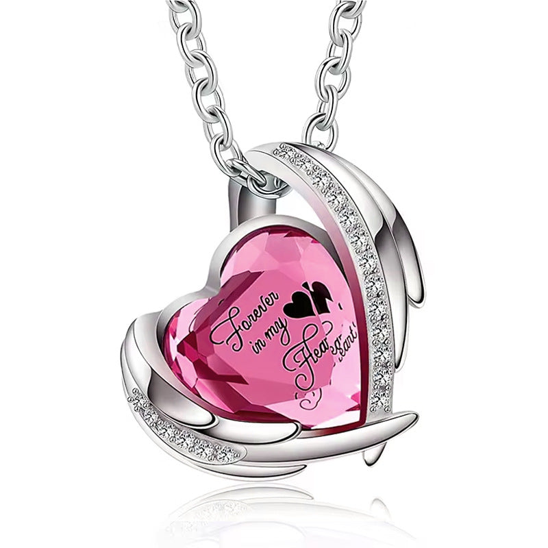 Heart Shaped Ash Memorial Necklace
