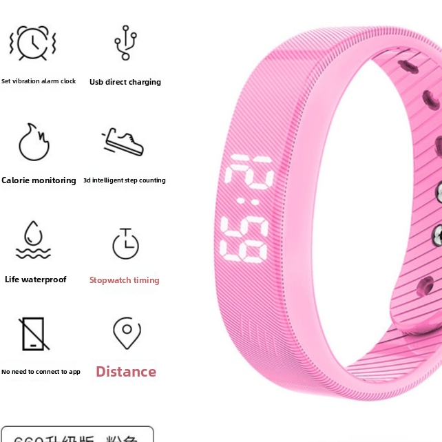 Active Fit Waterproof Fitness Tracker | Smart Sports Watch with Step Counter & Activity Tracking