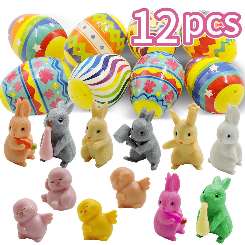 Easter Surprise Eggs with Hidden Toys for Children