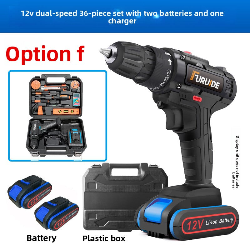 24V/36V Cordless Power Drill Set - Rechargeable Lithium-Ion Electric Driver Combo Kit, 35 to 112-Piece Complete Hardware Tool Kit with Storage Case