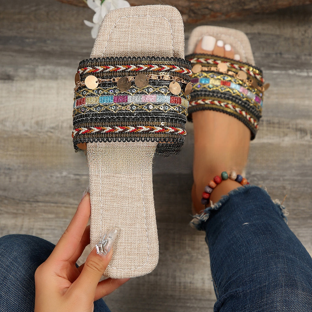 Womens Bohemian Flat Sandals