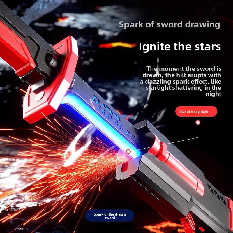 Tactical LED Cyber Katana Sword | Futuristic Laser Ninja Blade with Sound & Spark Effects