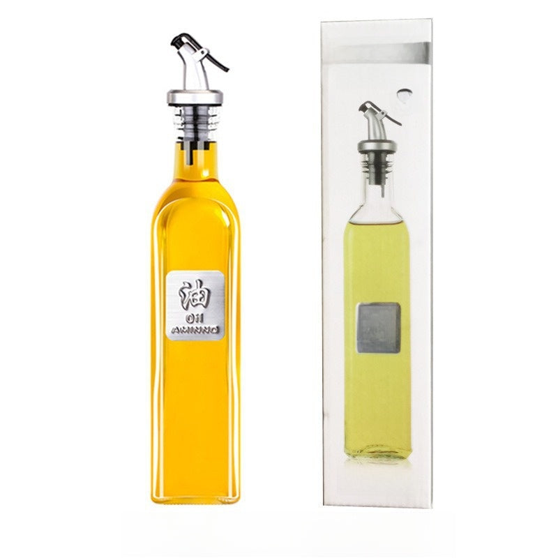 Glass Condiment Dispenser Bottle