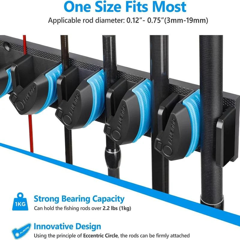Wall Mounted Fishing Rod Storage Rack