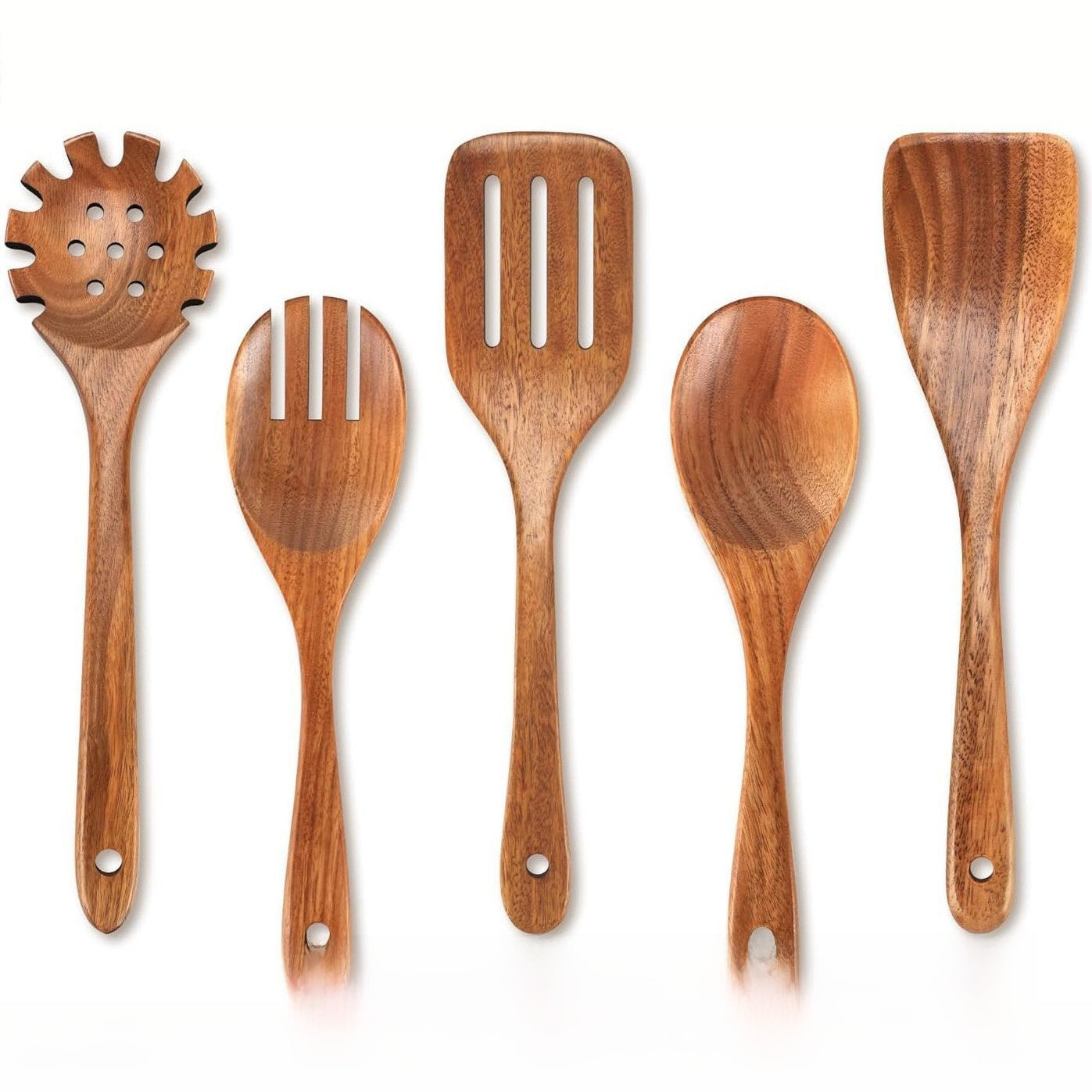 Acacia Wood 9-Piece Kitchen Utensil Set