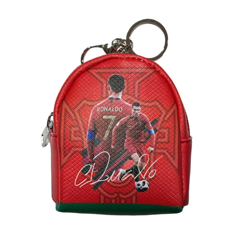 Football Team Coin Purse Key Storage