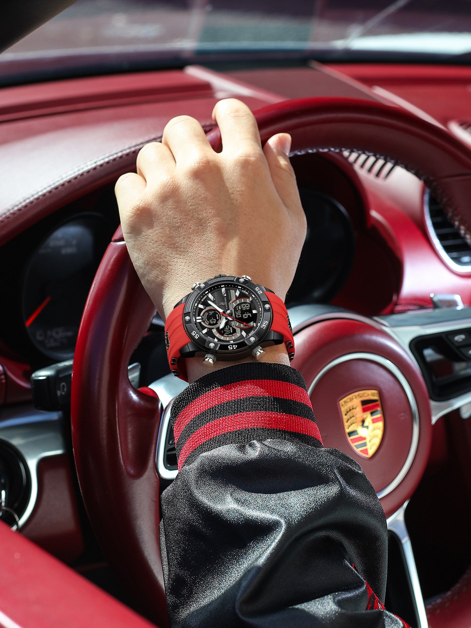 Mens Dual Display Electronic Watch
