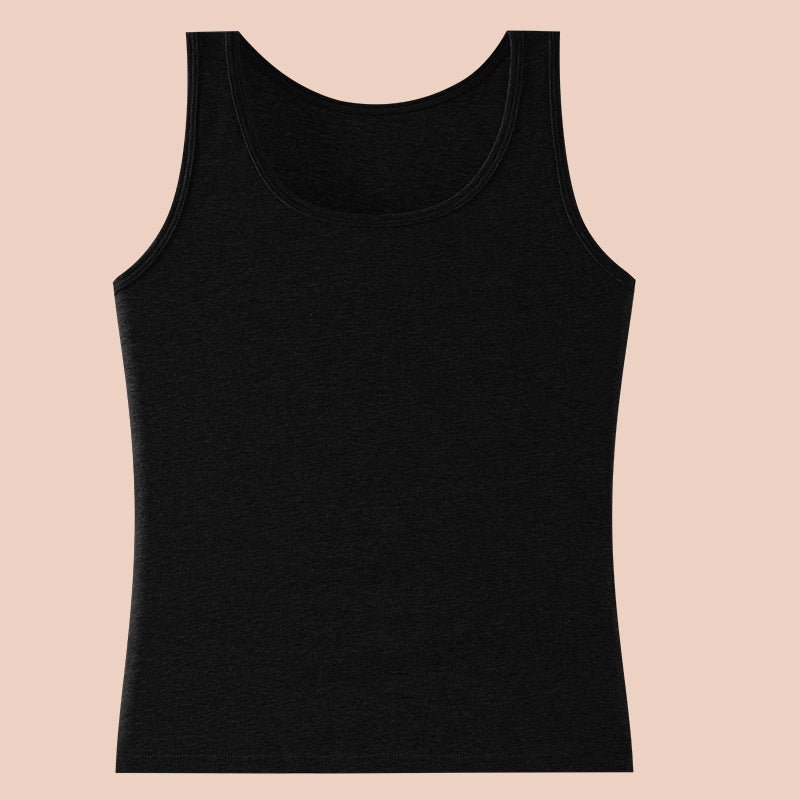 Adjustable Strap Cotton Vest for Women