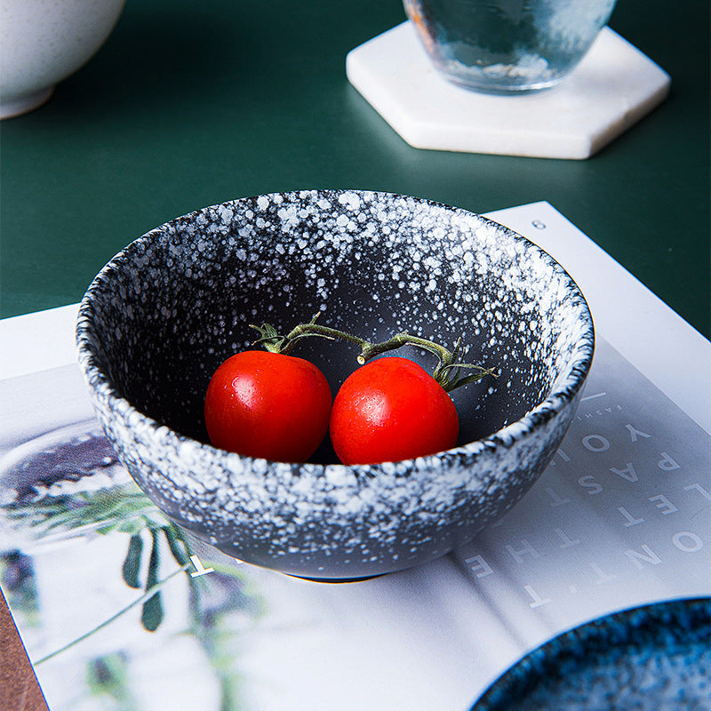 Japanese-Style Porcelain Rice Bowl