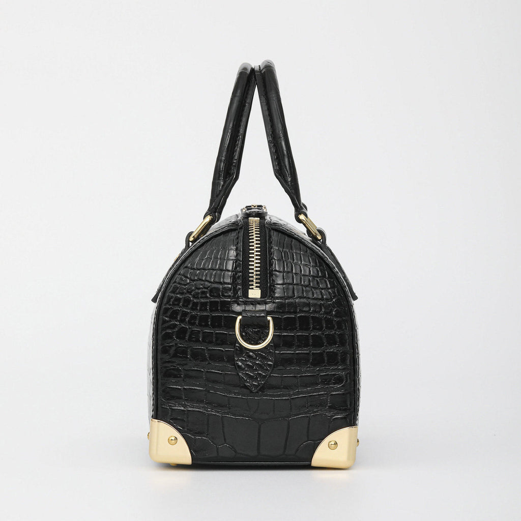 Crocodile Leather Women Shoulder Handbag
