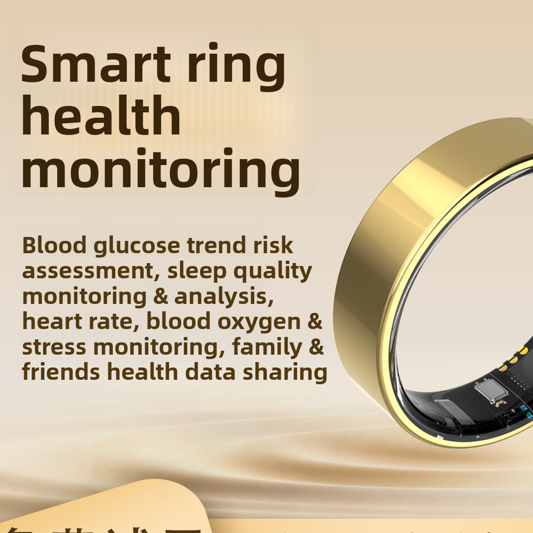 Premium Smart Health Monitoring Ring | 24/7 Blood Glucose, Heart Rate & Sleep Tracker