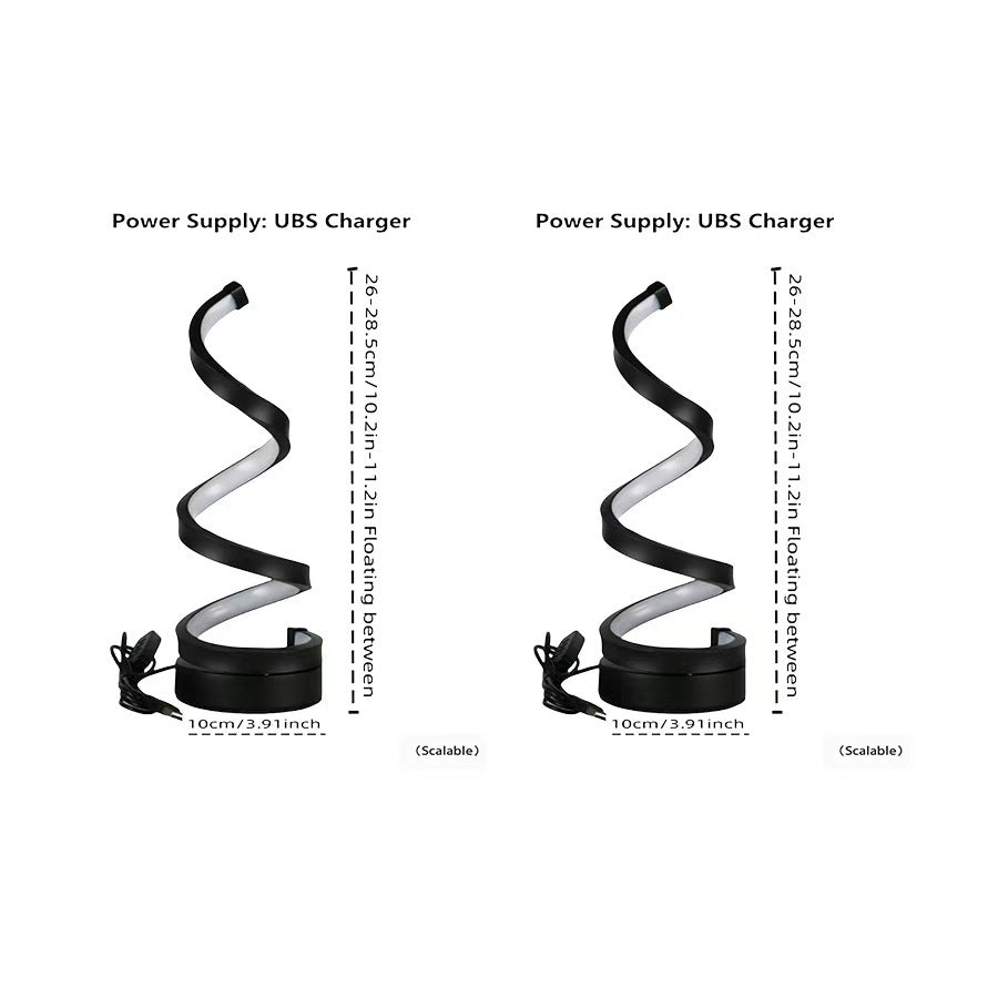 Adjustable Spiral USB Desk Lamp