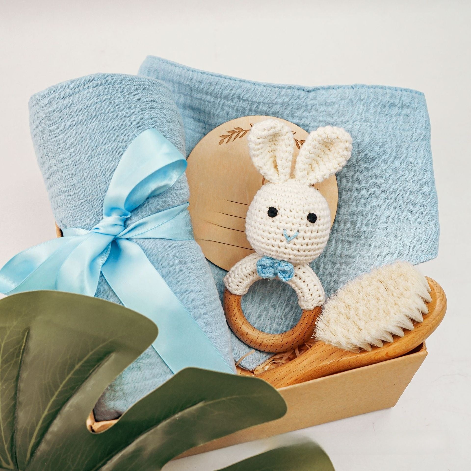 Pure Cotton Crochet Baby Rattle Toys Gift Set