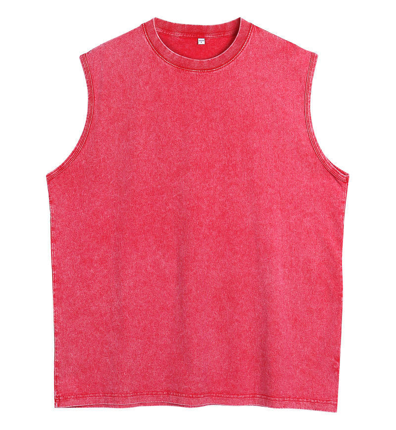 Mens Cotton Vintage Vest Loose Fit