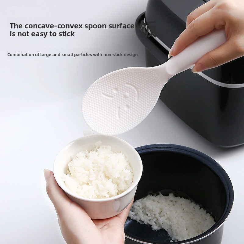 Standing Non-Stick Rice Paddle with Smiley Face | Cute Japanese Style Self-Standing Rice Spoon | Food-Grade Plastic