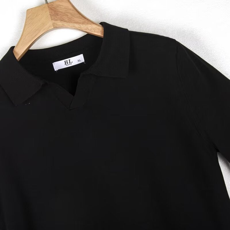 Men's Short Sleeve Lapel T-Shirt
