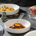 Deep Dish Bone China Plate for Dining
