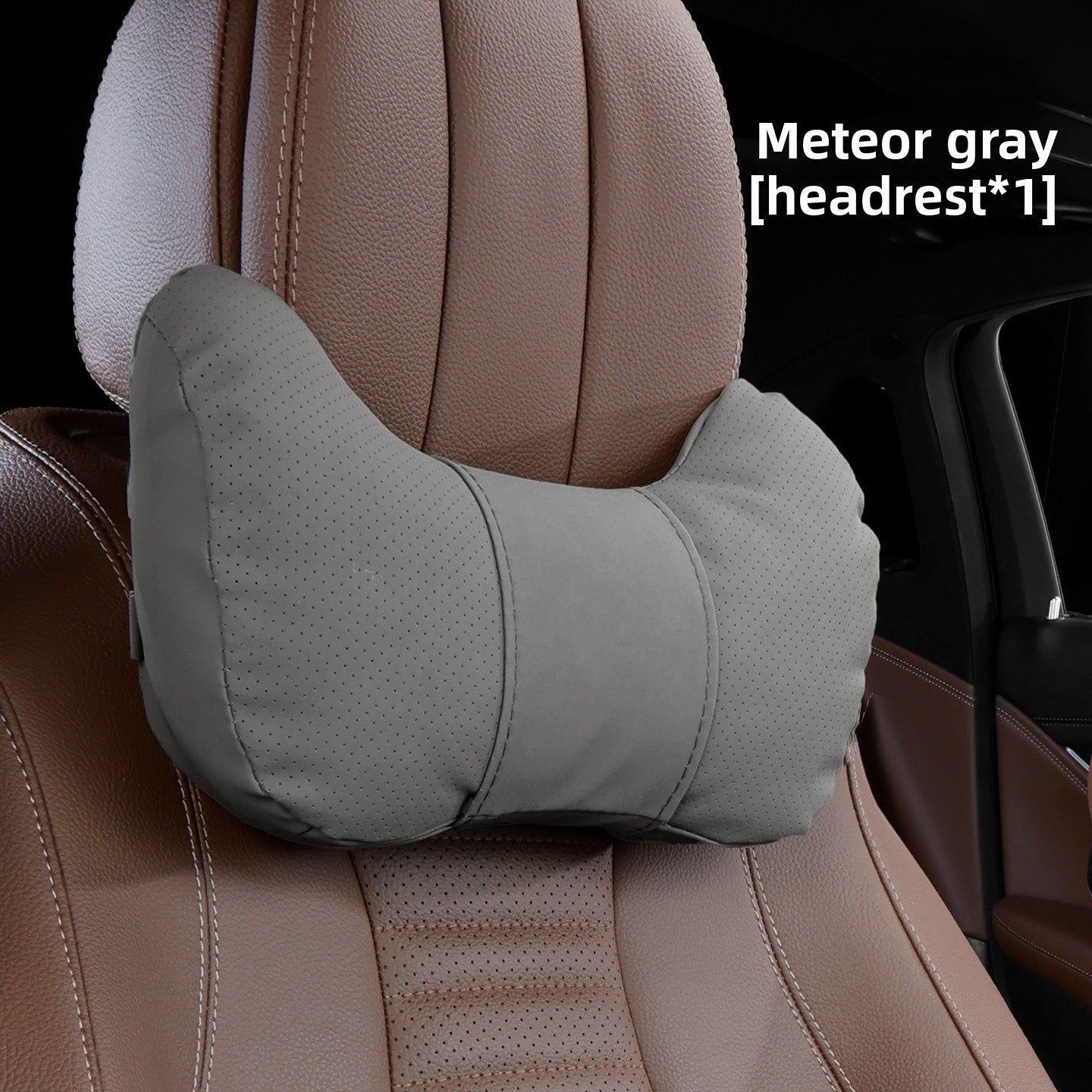Car Headrest Neck Pillow and Lumbar Support Set
