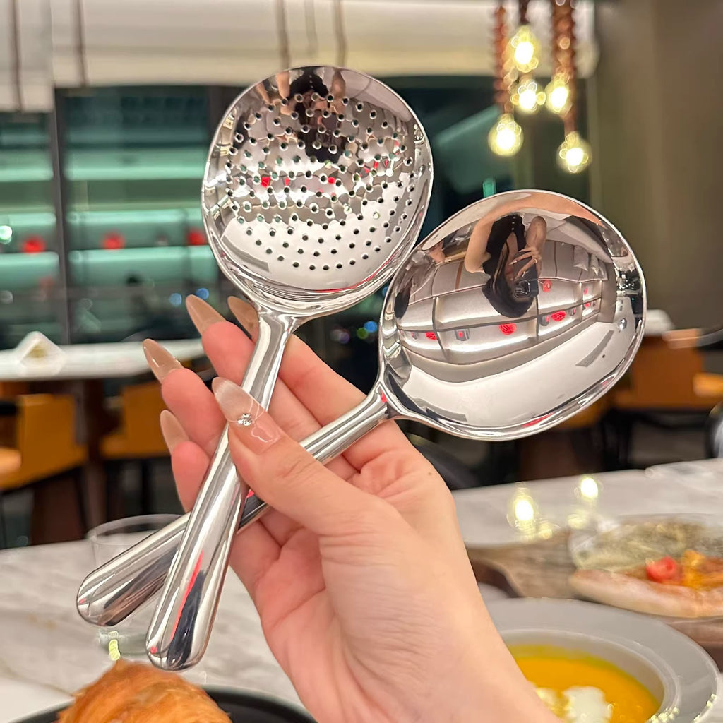 Stainless Steel Kitchen Spoon with Colander