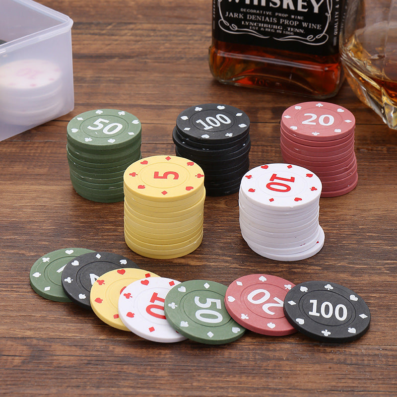 Plastic Poker Chips for Card Games
