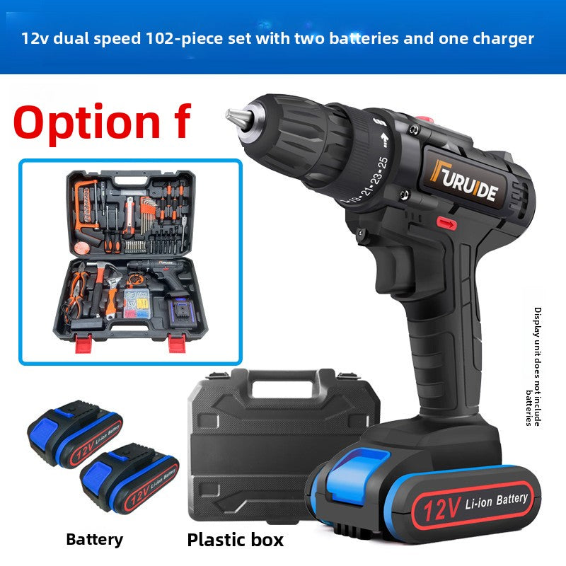 24V/36V Cordless Power Drill Set - Rechargeable Lithium-Ion Electric Driver Combo Kit, 35 to 112-Piece Complete Hardware Tool Kit with Storage Case