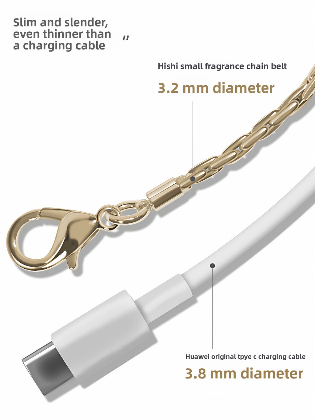 Adjustable Metal Phone Chain