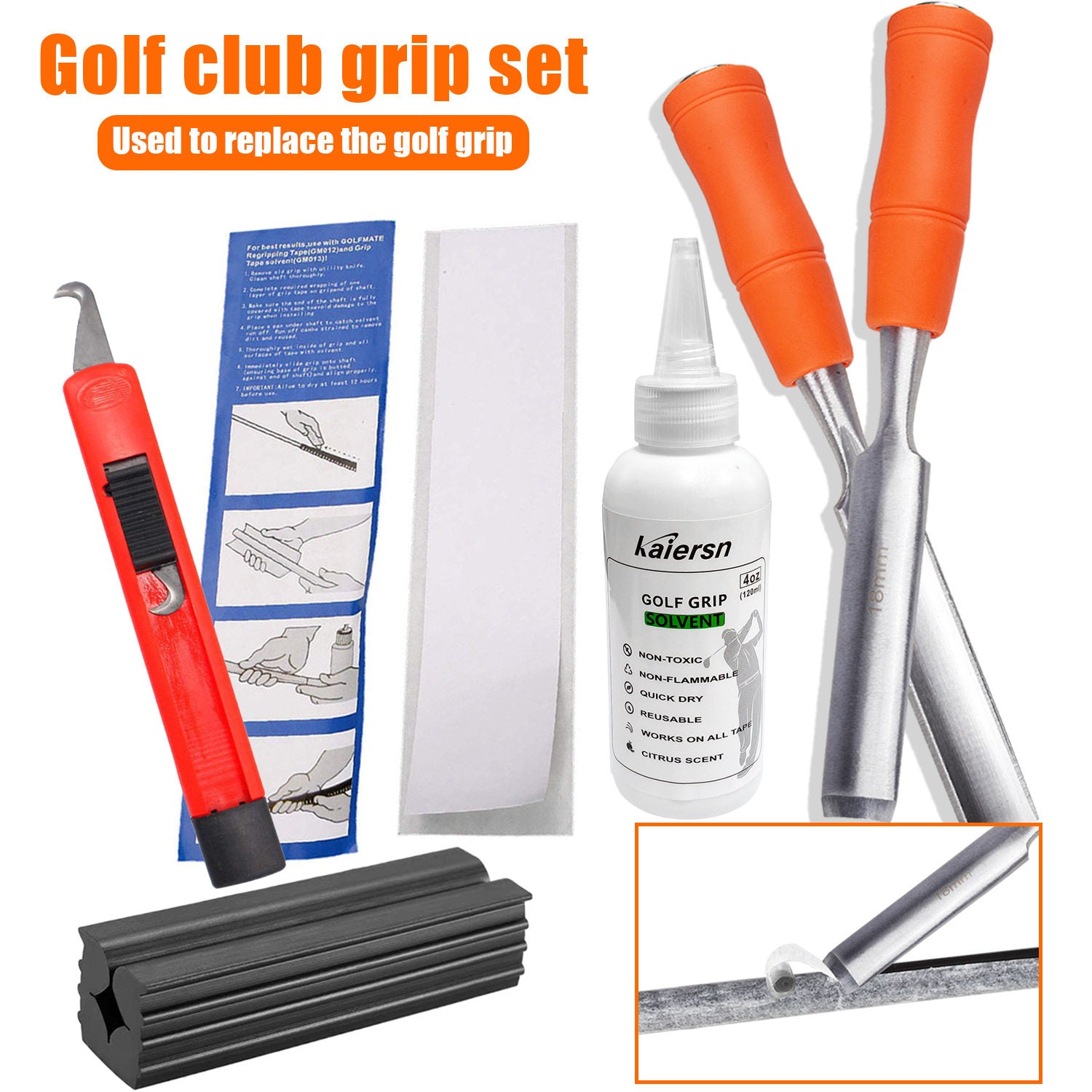 Golf Club Grip Replacement Tool Set