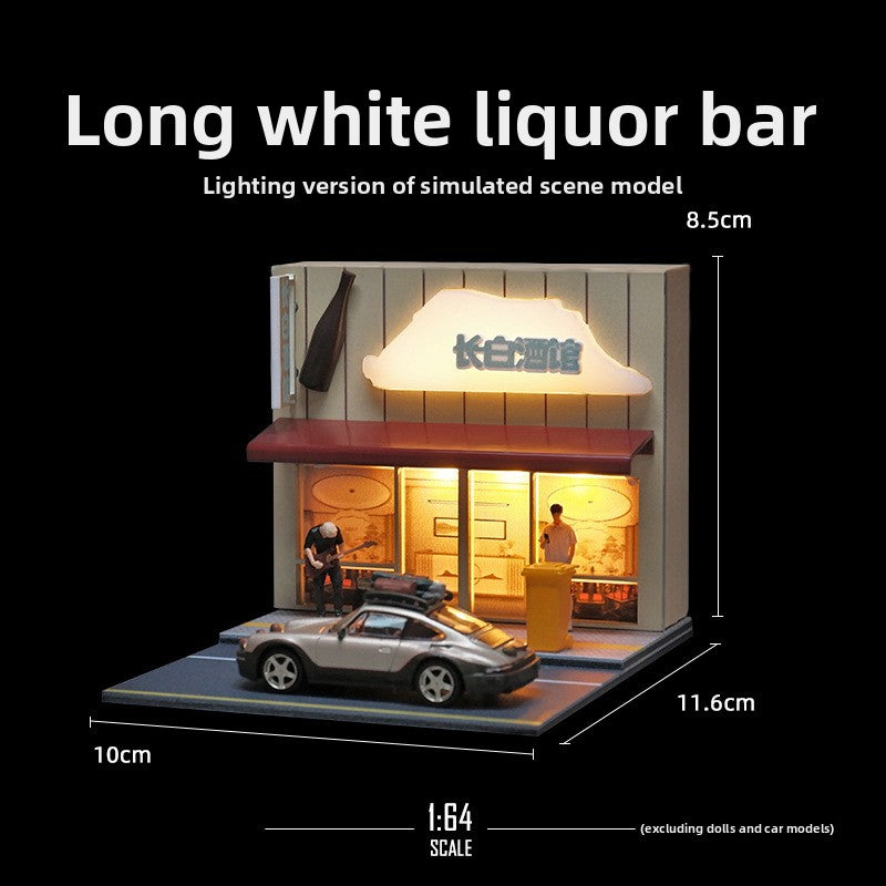 Premium 1:64 Scale Lights-Up Miniature Street Scene Diorama