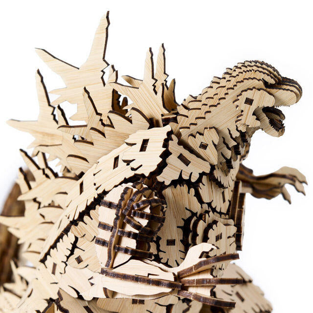 3D Wooden Puzzle Model Kit Godzilla, Howl's Moving Castle & Sky City Mechanical Toys