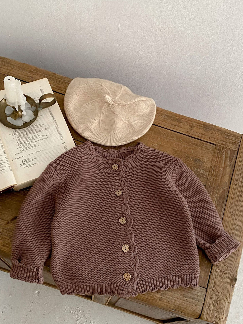 Handmade Crochet Cotton Cardigan for Children