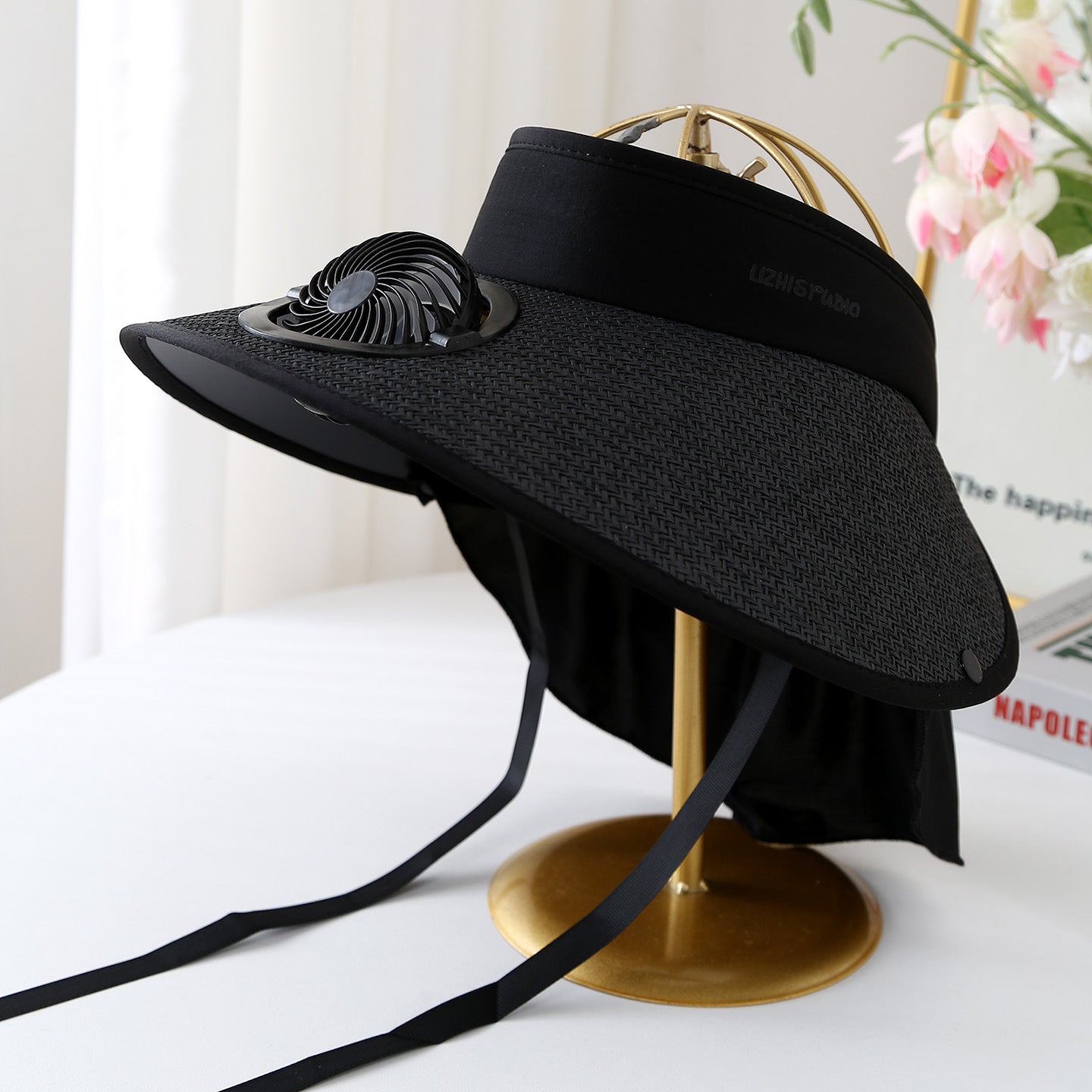 Solar Powered Cooling Hat with Adjustable Fan