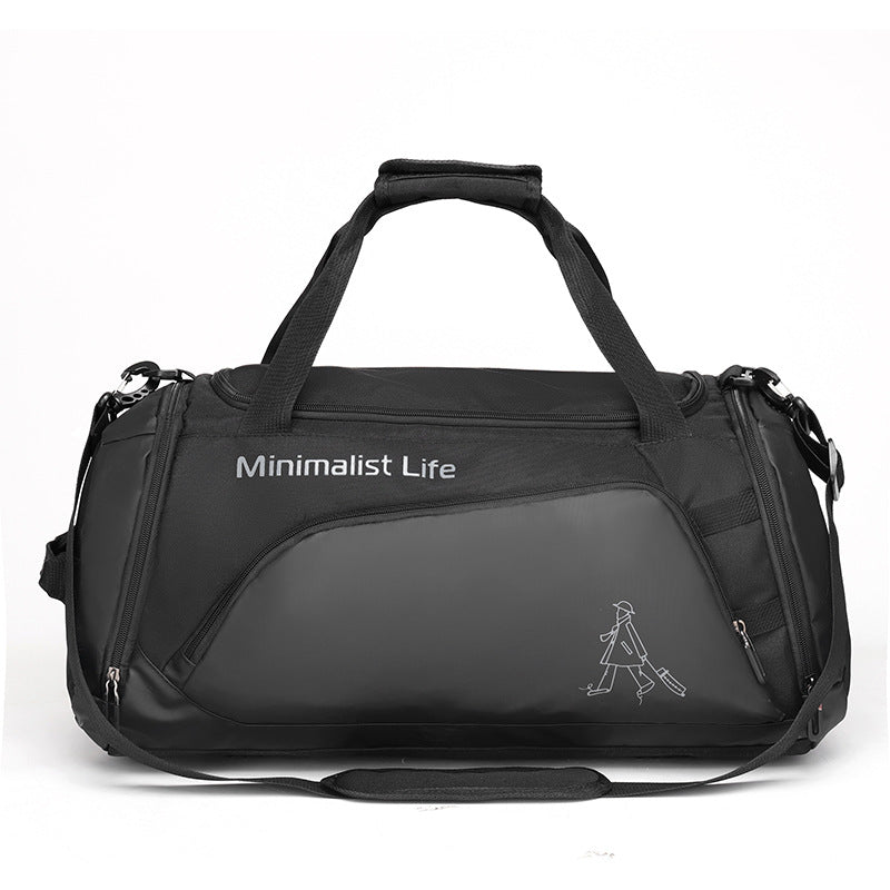 Mens Nylon Travel Bag with Shoe Compartment