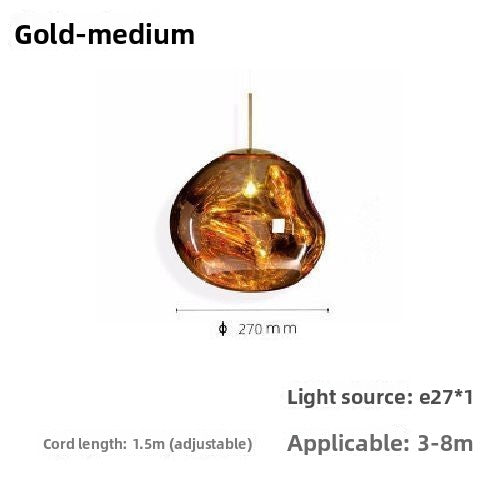 Glass chandelier
