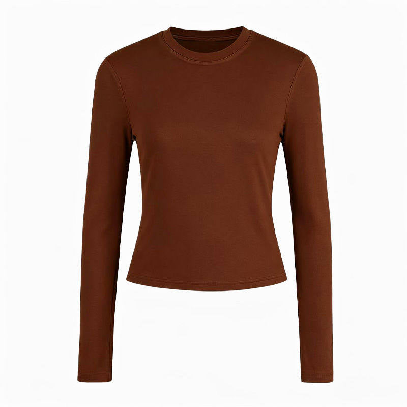 Womens Long Sleeve Round Neck T-Shirt